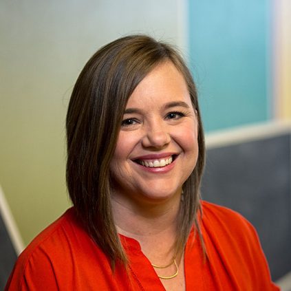 Headshot photograph of Sarah Woodley